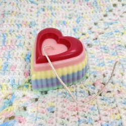 画像1: SHEER"Rainbow Heart Jelly" Candle
