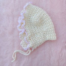 画像1: Knit bonnet
