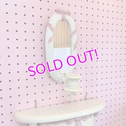 画像1: Pink Ribbon Mirror and Candle holder