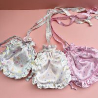 フリル巾着ポシェット