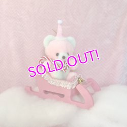 画像1: Pink Sled and Santa bear 