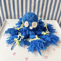 Blue Octopus Knit Plush