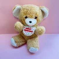 Vintage Bear with Christmas bib