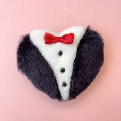 画像1: Heart Tuxedo Pouch