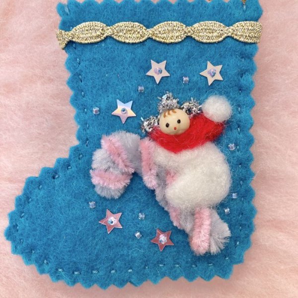 画像3: mikiny's 星の子靴下オーナメント(green) (3)