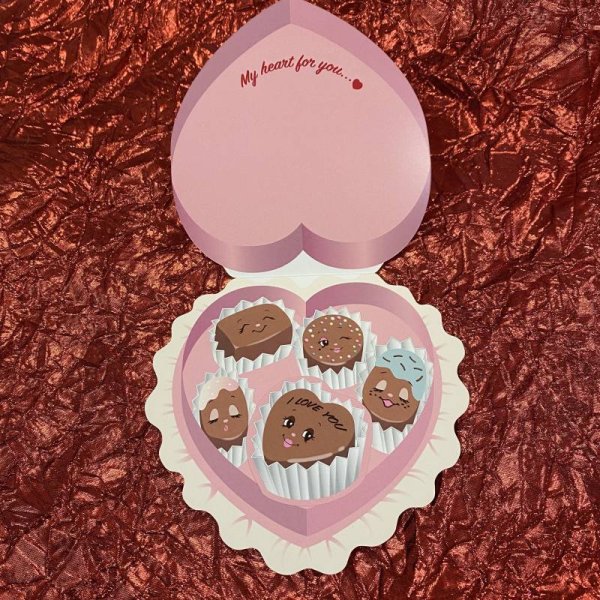 画像2: Chocolate Box Card（ステッカー付き） (2)