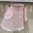 画像1: Vintage pink apron (1)