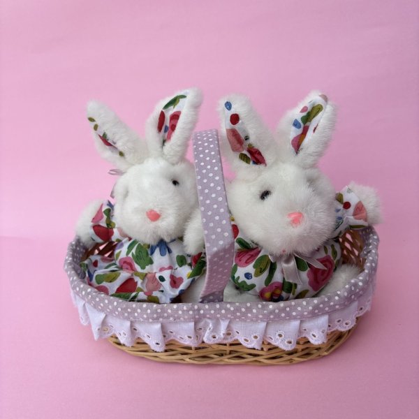 画像1: Twin Bunnies Plush (1)