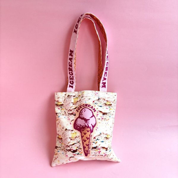 画像1: Ice cream mini tote bag (1)
