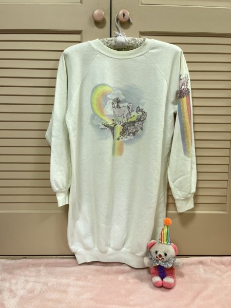 画像9: Rainbow unicorn raglan sweatshirt (9)