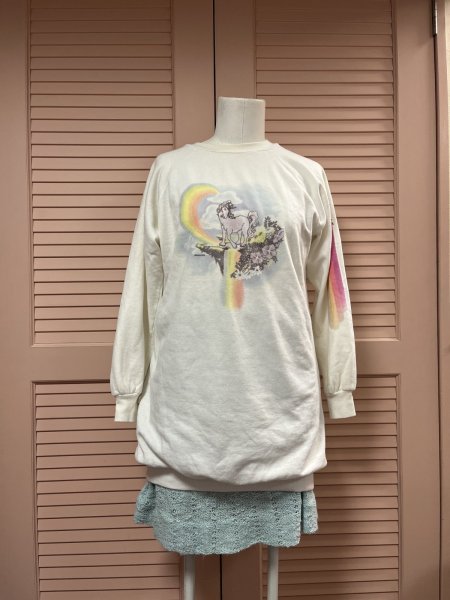 画像3: Rainbow unicorn raglan sweatshirt (3)
